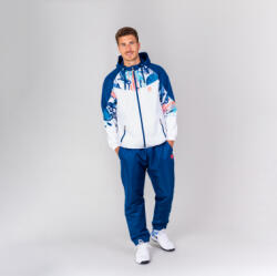 BIDI BADU Nilas Tech Tracksuit White/ Dark Blue férfi melegítő