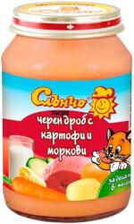 Слъчно Слънчо пюре черен дроб с картофи и моркови - 190 г
