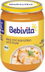 Bebivita БИО пюре ориз, моркови и пуешко месо 190г