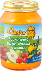 Слънчо био пюре от ябълка и шипка - 190 г