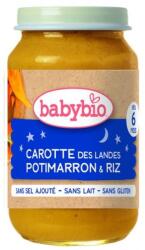 Babybio БИО Зеленчуково пюре Морков, тиква и ориз 6м+ 200г