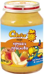 Слънчо пюре от круша и праскова - 190 г