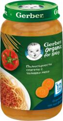 Gerber Organic Пълнозърнести Спагети с Телешко, 12+ месеца, 250г
