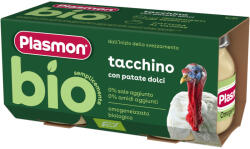 Plasmon БИО пюре Пуешко и сладък картоф 6м+ 2х80г - topcho-online