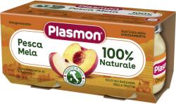 Plasmon плодово пюре праскова и ябълка 6+м 2х80г - topcho-online