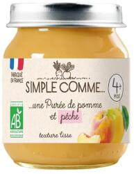 Simple Comme БИО Плодово пюре Ябълка и Праскова 125г