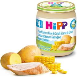 Hipp БИО пюре Царевица, Картофено пюре и Пуешко месо 4м+ 125г