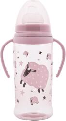 Lorelli Бебешко шише с мек накрайник Lorelli My Friend - 350 ml, Mellow rose