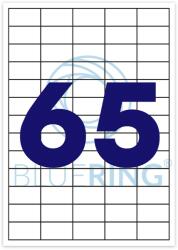 Bluering Etikett címke, 38, 1x21, 2mm, 100 lap, 65 címke/lap Bluering® - irodamarket