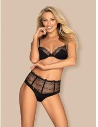 Obsessive Sharlotte 2-pcs set black L/XL fehérnemű szett - fekete, L/XL