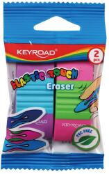 Keyroad Radír, PVC mentes 2 db/bliszter Keyroad Elastic Touch vegyes színek - irodamarket