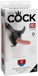 Pipedream - King Cock Strap on Harness with 6" Cock Light felcsatolható eszköz