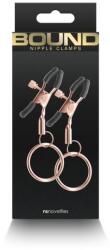 NS Toys Bound - Nipple Clamps - C2- Rose Gold mellcsipesz - rózsaszín
