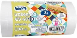 Nylon zacskó 25 x 35 cm 100 db/csomag uzsonnás rollos - irodamarket