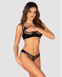Obsessive Nesari 2-pcs crotchless set XL/2XL fehérnemű szett