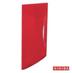 Esselte Gumis mappa A4, 15mm, PP Esselte Vivida piros - irodamarket