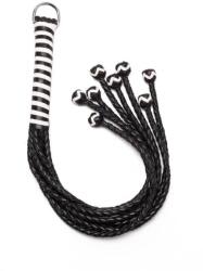 Devil Sticks 8 Tail Polish Leather Flogger 22 inch korbács/pálca/paskoló