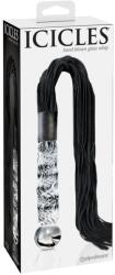Pipedream - Icicles No. 38 Clear/Black korbács/pálca/paskoló - fekete