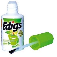 Edigs Hibajavító folyadék 20 ml, Edigs Ekofluid Super zöldalma - irodamarket