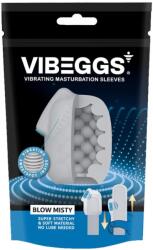 VIBEGGS - Blow Misty - Vibrating Masturbation Sleeve - White férfi maszturbátor