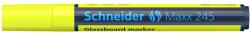 Schneider Üvegtábla marker 1-3mm, Schneider Maxx 245 sárga - irodamarket