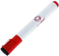 BLUERING Táblamarker 3mm, mágneses, táblatörlővel multifunkciós Bluering® piros - irodamarket