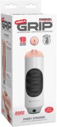 Pipedream - PDX Extreme Mega Grip Vibrating Stroker Pussy White/Black/Light férfi maszturbátor