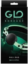 NS Toys GLO Bondage - Ball Gag - Green szájpecek
