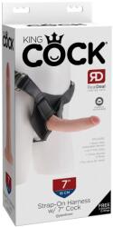 Pipedream - King Cock Strap on Harness with 7" Cock Light felcsatolható eszköz