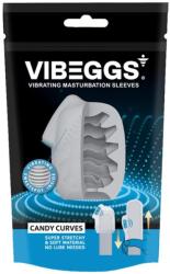 VIBEGGS - Candy Curves - Vibrating Masturbation Sleeve - White - kacerkucko