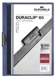 DURABLE Klip mappa 60lap Durable Duraclip®, sötétkék - irodamarket
