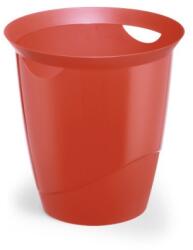 Durable Papírkosár 16l, Durable Trend, áttetsző piros