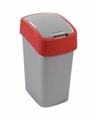 Curver Szemetes kuka billenő fedéllel műanyag 10 literes Curver ezüst/piros