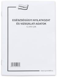 Nyomell Egészségügyi nyilatkozat és vizsgálati adatok 8 lapos füzet - irodamarket