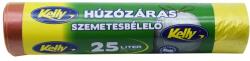 Kelly Szemeteszsák önzáró szalaggal 25 liter 15 db/tekercs Kelly_sárga