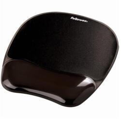 Fellowes Egérpad csuklótámasszal, géltöltésű, Fellowes® Crystal Gel, fekete - irodamarket