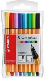 STABILO Point 88 Mini Wallet 8db-os vegyes színű tűfilc készlet (688/08-1) (688/08-1)