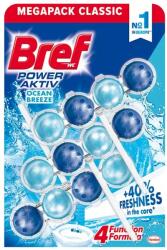 Bref WC illatosító golyós 3 x 50 g Power Aktiv Bref Ocean Breeze