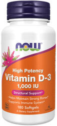 NOW Vitamin D-3 1000 IU softgels 180 comprimate
