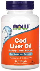 NOW Cod Liver Oil 1000 mg Extra Strength softgels 90 comprimate