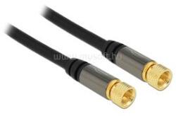 Delock Antennakábel F-csatlakozóval > F-csatlakozóval RG-6/U 1 m (fekete) (DL88918) (DL88918)