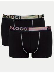 Sloggi 2 db-os férfi boxeralsó szett, Sloggi, 304362392, Pamut, M INTL, Fekete (0000304362392_M)