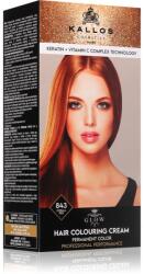 Kallos Glow Lasting Cream Colour tartós hajfesték árnyalat Corall Red 60 ml