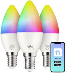 Niceboy ION SmartBulb RGB E14, 6 W, szett, 3 db (SC-E14-6W-triple-pack)