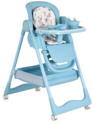 Cangaroo Surprise multifunkciós etetőszék szilikon tányérral, evőeszközzel, előkével világoskék
