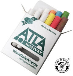 KIDS AT WORK Táblakréta - 12 db-os, fehér és színes