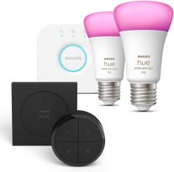 Philips Hue White and Color Ambiance 9 W 1100 E27 starter kit + Hue Tap Dial Switch Black