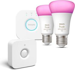 Philips Hue White and Color Ambiance 9W 1100 E27 starter kit + Philips Hue Motion Sensor