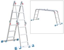 Bormann Алуминиева многофункционална сгъваема стълба Bormann Pro BHL5040, 4х3 стъпала, 3.46 м (029601) (029601)