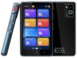  Intelligens, kétirányú, valós idejű fordító, azonnali hangos fordítás online 135 nyelven, VisionHub WIFI-vel vagy hotspot funkcióval, 4, 0 hüvelykes érintőképernyő HD, offline fordítás, fényké